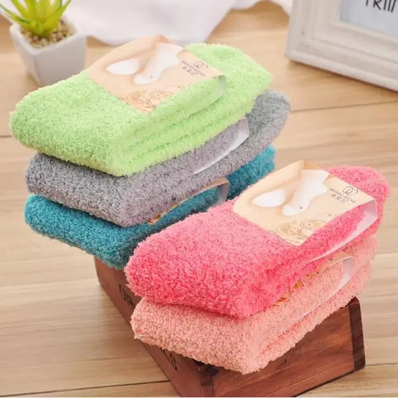 Thermal Sock Winter - 1 Paar süße Nerz-Samt-Socken für Damen