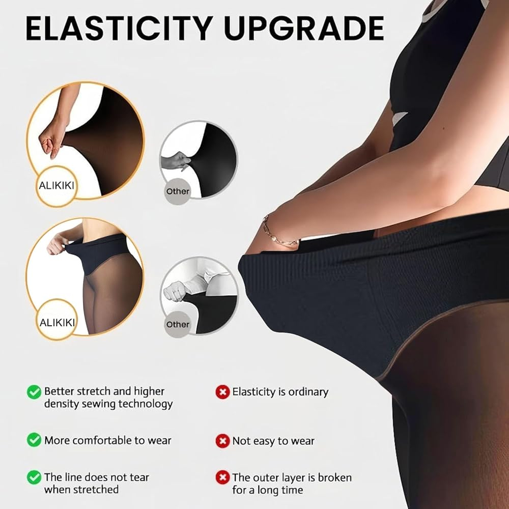 Einnähtige, mit Fleece gefütte – Tights Pantyhose Sheer Bewertung und Preis