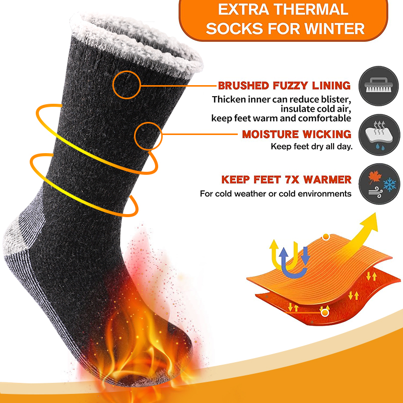 1 Paar warme Herrensocken aus  – Wool Hiking Sock Bewertung und Preis