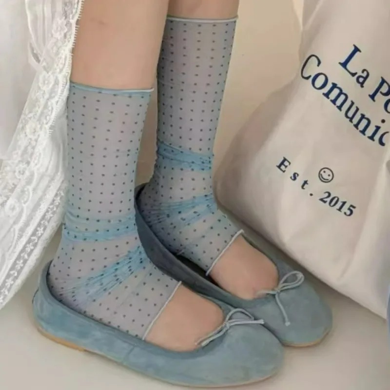 2026 Modische Polka-Dot-Spitze – Silk Sock Bamboo Bewertung und Preis